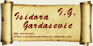 Isidora Gardašević vizit kartica